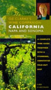Cover of: Oz Clarke's Wine Companion California: Napa and Sonoma (Oz Clarke's Wine Companions)