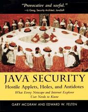 Cover of: Java Security by Gary McGraw, Edward Fellen, Edward Felten