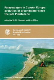 Cover of: Palaeowaters in Coastal Europe: Evolution of Groundwater Since the Late Pleistocene (Geological Society Special Publication)