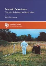 Cover of: Forensic Geoscience by Geological Society of London.