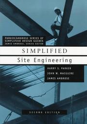 Cover of: Simplified Site Engineering (Parker/Ambrose Series of Simplified Design Guides)