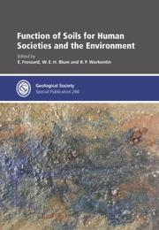 Cover of: Function of Soils for Human Societies and the Environment - Special Publication no 266 (Geological Society Special Publication)