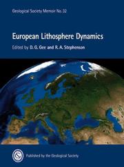 Cover of: European Lithosphere Dynamics - Memoir no 32 (Geological Society Memoirs) by 
