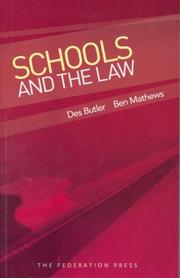 Cover of: Schools and the Law