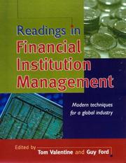 Cover of: Readings in Financial Institution Management: Modern Techniques for a Global Industry