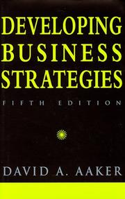 Cover of: Developing business strategies by David A. Aaker