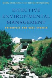 Cover of: Effective Environmental Management by Rory Sullivan, Hugh Wyndham