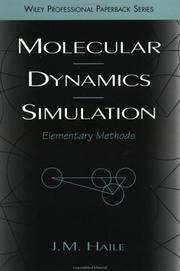 Cover of: Molecular Dynamics Simulation: Elementary Methods (Wiley Professional)