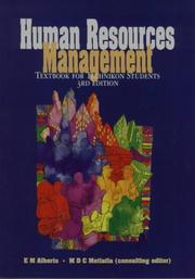 Cover of: Human Resources Management by Alberts