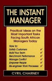 The Instant Manager by Cyril Charney, Cy Charney