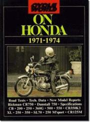 Cover of: "Cycle World" on Honda, 1971-74