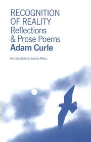 Cover of: Recognition of Reality (Conflict & Peacebuilding) by Adam Curle