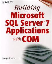 Cover of: Building Microsoft(r) SQL Server(r) 7 Applications with COM