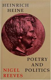 Cover of: Heinrich Heine by Nigel Reeves