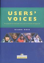Cover of: Users' Voices by D. Rose