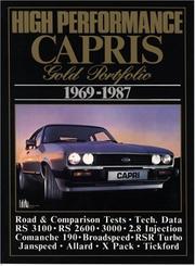 Cover of: High Performance Capris: Gold Portfolio 1969-1987 (Gold Portfolio)