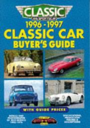 Cover of: 1996-1997 Classic Car Buyers Guide