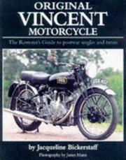 Cover of: Original Vincent Motorcycle by J. P. Bickerstaff