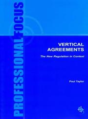 Cover of: Vertical Agreements