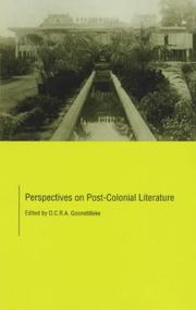 Perspectives on Post Colonial Literature by Dcra Goonetilleke