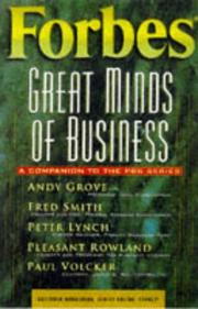Cover of: Forbes great minds of business by Gretchen Morgenson