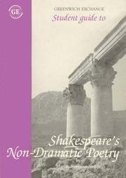 Cover of: Shakespeare's Non-dramatic Poetry