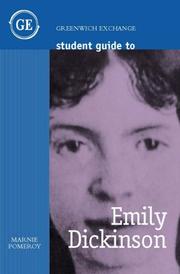 Cover of: Student Guide to Emily Dickinson (Student Guide) by Marnie Pomeroy