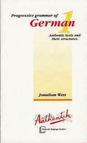 Progressive Grammar of German by Jonathan West