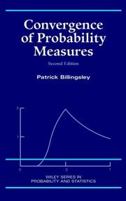 Convergence of Probability Measures by Patrick Billingsley