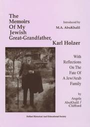 Cover of: The Memoirs of My Jewish Great-grandfather by Karl Holzer, Angela AbuKhalil/Clifford, M.A. AbuKhalil, Angela Clifford