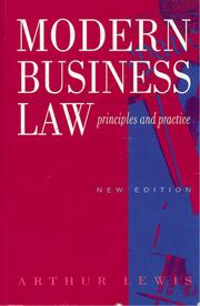 Cover of: Modern Business Law (Tudor Business Publishing S.)