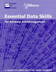 Cover of: Essential Data Skills for Business and Management