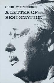 Cover of: A Letter of Resignation (Plays) by Whitemore, Hugh.