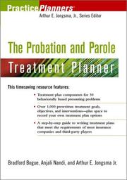 The probation and parole treatment planner by Brad M. Bogue