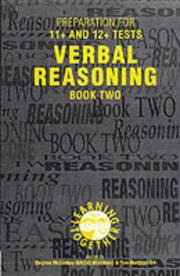 Cover of: Preparation Tests Verbal Reasoning (Learning Together) by Stephen McConkey, Tom Maltman, Tom Matlman