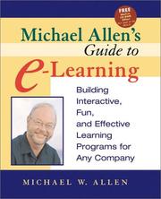 Cover of: Michael Allen's Guide to E-Learning