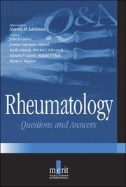 Cover of: Rheumatology | H. M., M.D. Adelman