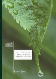 Cover of: A Botanical Classification of Standing Waters in Great Britain and a Method for the Use of Macrophyte Flora in Assessing Changes in Water Quality (Research and Survey into Nature Conservation)