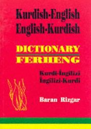 Cover of: Kurdish-English and English-Kurdish Dictionary by Baran Rizgar