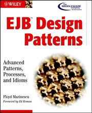 Cover of: EJB Design Patterns: Advanced Patterns, Processes, and Idioms