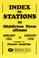 Cover of: Middleton Press Index (Referrence List to Stations)