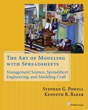 Cover of: The Art of Modeling with Spreadsheets by Stephen G. Powell, Kenneth R. Baker