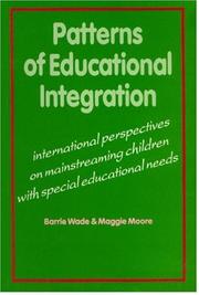 Cover of: Patterns of Educational Integration: International Perspectives on Mainstreaming Children with Special Educational Needs