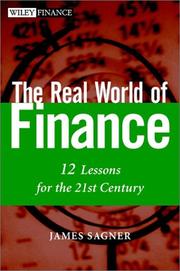 Cover of: The real world of finance by James S. Sagner