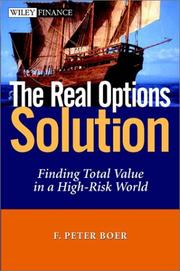 The Real Options Solution by F. Peter Boer