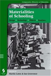 Cover of: Materialities of Schooling: Design, Technology, Objects, Routines (Comparative Histories of Education)