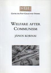 Cover of: Welfare After Communism