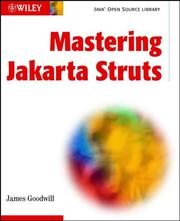 Cover of: Mastering Jakarta Struts by James Goodwill