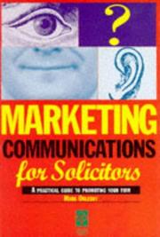 Cover of: Marketing Communications For Solicitors