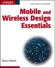 Cover of: Mobile and wireless design essentials by Martyn Mallick